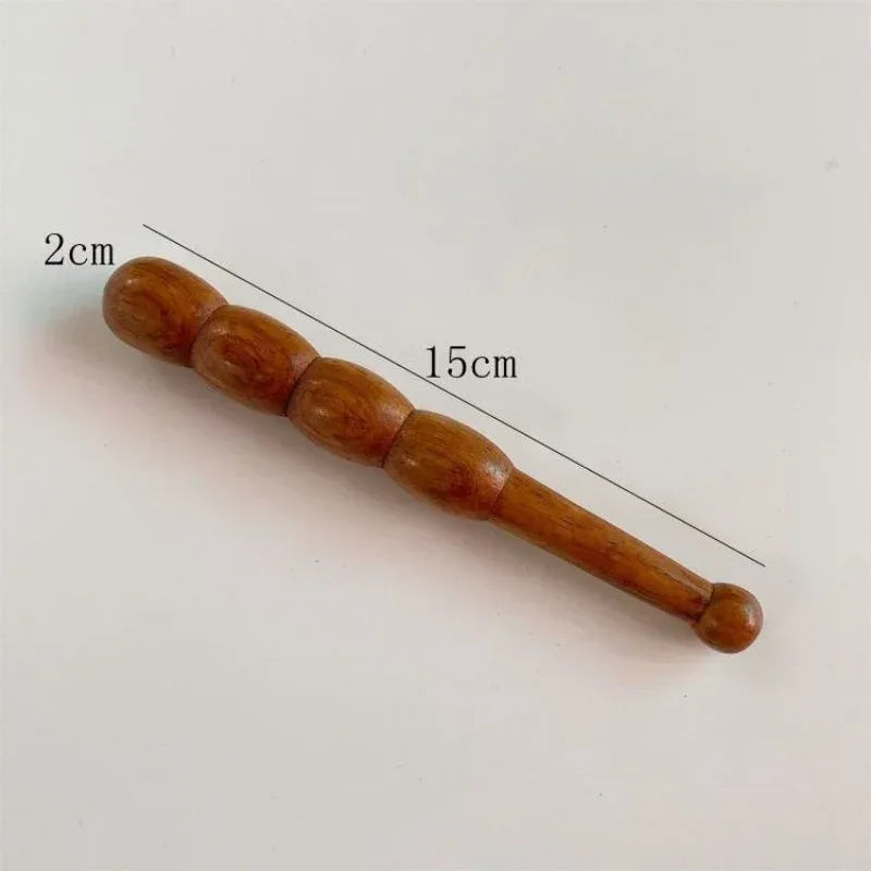 Wooden Acupuncture Massage Stick – Spa Muscle Stick for Fascia, Acupoint, Trigger Point, Foot and Body Massage﻿ Gourd stick