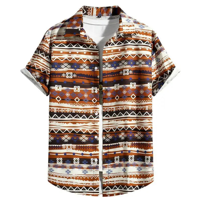 🏝️ The Harajuku-Hibiscus Y2K Masterpiece: Premium Men's Luxury Hawaiian Shirt – Retro Floral Graphic Print, Breathable Short-Sleeve Casual Top, and Signature Harajuku Oversized Silhouette