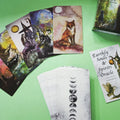 🔥12x7cm Earthly Souls Spirits Oracle Deck | 59 Cards with Folded Guidebook – Dark Edition