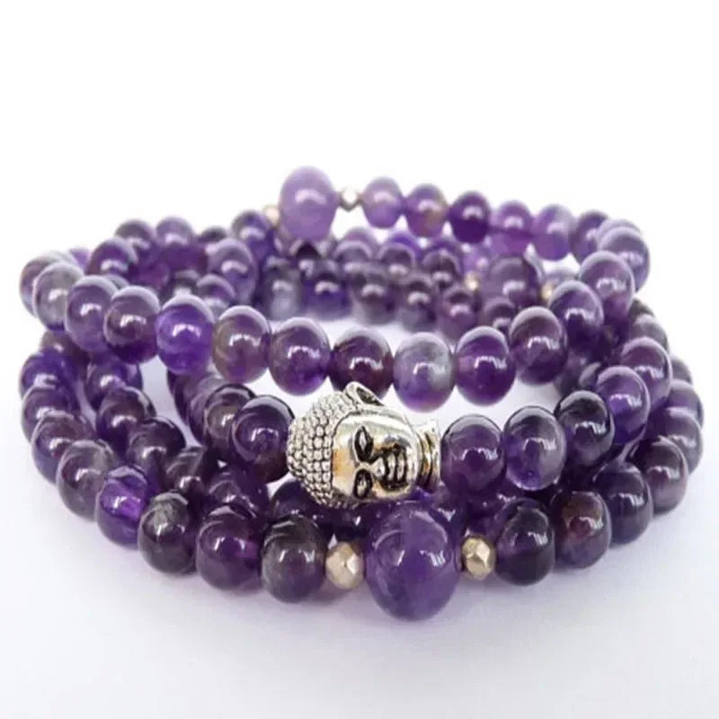 ✨ Turquoise & Onyx Mala Yoga Wrap Bracelet – 108 Prayer Beads Meditation Necklace for Spiritual Focus and Calm