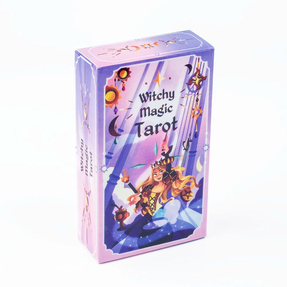 🃏 Witchy Magic Tarot Deck – A 78-Card Deck with Magical and Charming Illustrations for Divination and Board Games