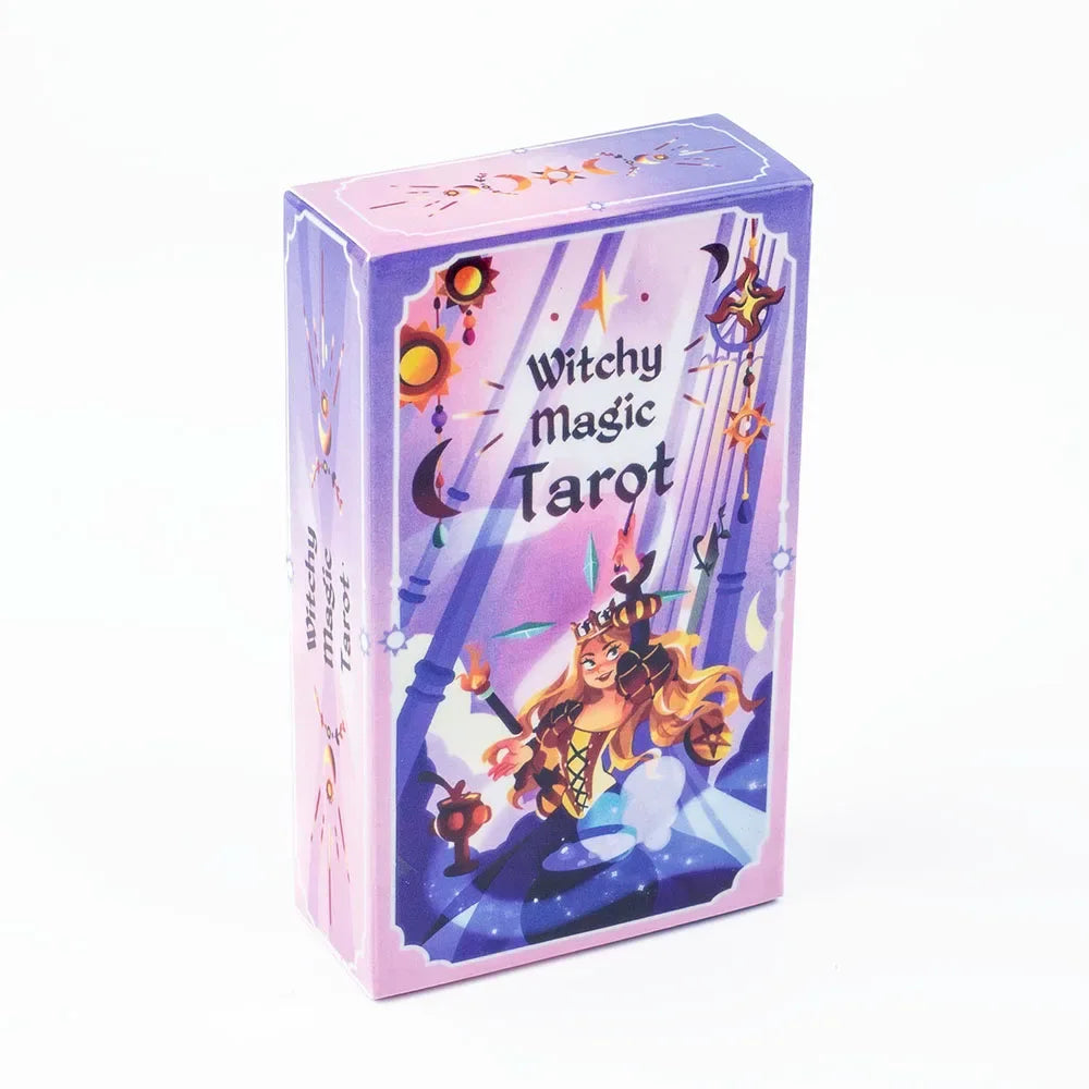 Witchy Magic Tarot Deck – 78 Enchanting Cards for Divination and Board Games