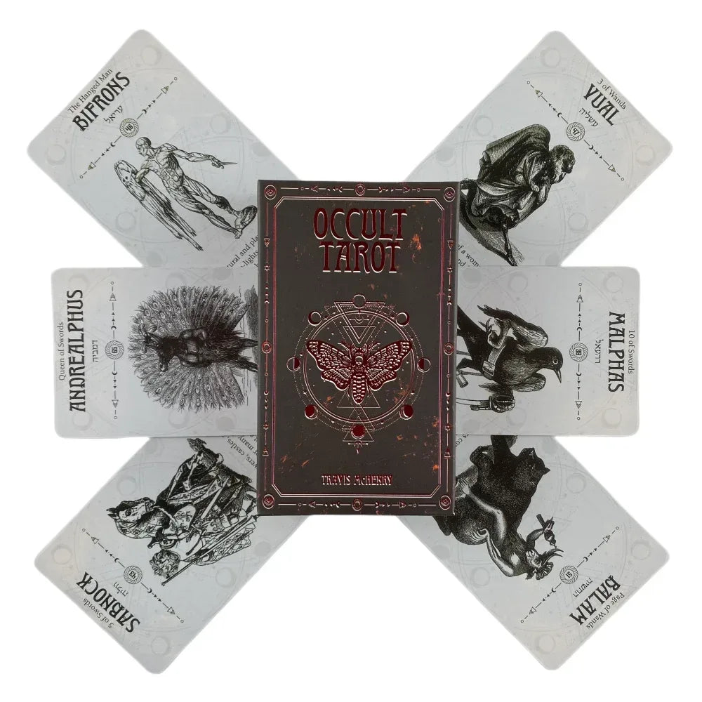 🃏 Mysterious Tarot & Oracle Deck – Complete 78 Cards for Divination, Intuitive Learning, and Family Board Games
