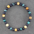 ✨ Natural African Pine Stone Beaded Bracelet – Authentic Picture Stone Bohemian Bangle for Men & Women – Volcanic Elastic Jewelry, Perfect Friendship Gift 20