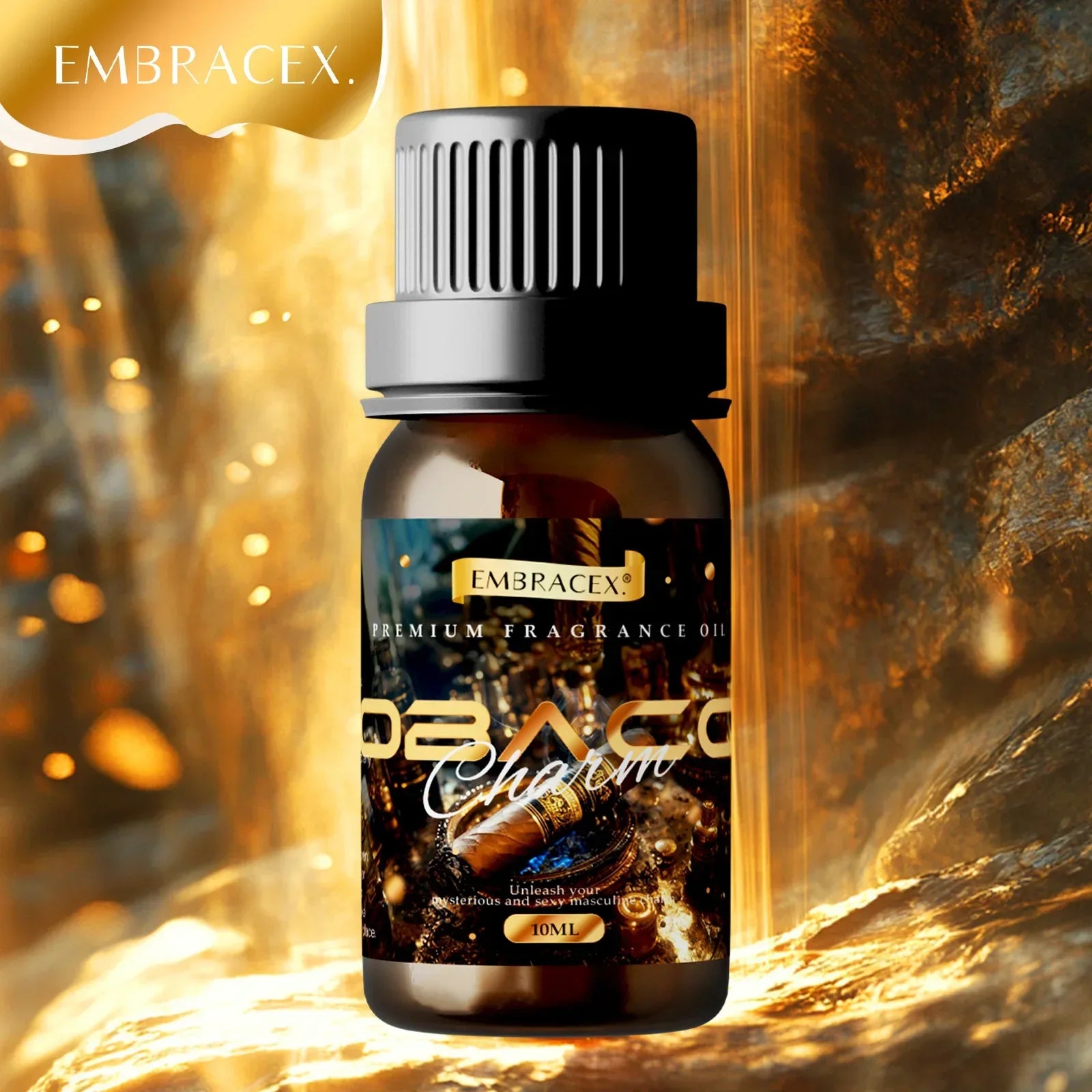 🌿 6PC/1PC 10ML Men's Essential Oil Gift Set – Perfect Father’s Day and Friends’ Gift for Candle Making, Soap Crafting, and Aromatherapy Diffusers﻿ Tobacco