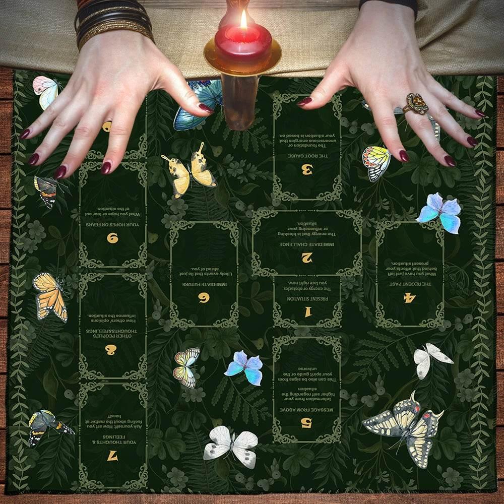 Celtic Cross Altar Cloth - Luxe Tarot Mat for Spiritual Practice TLB (730)