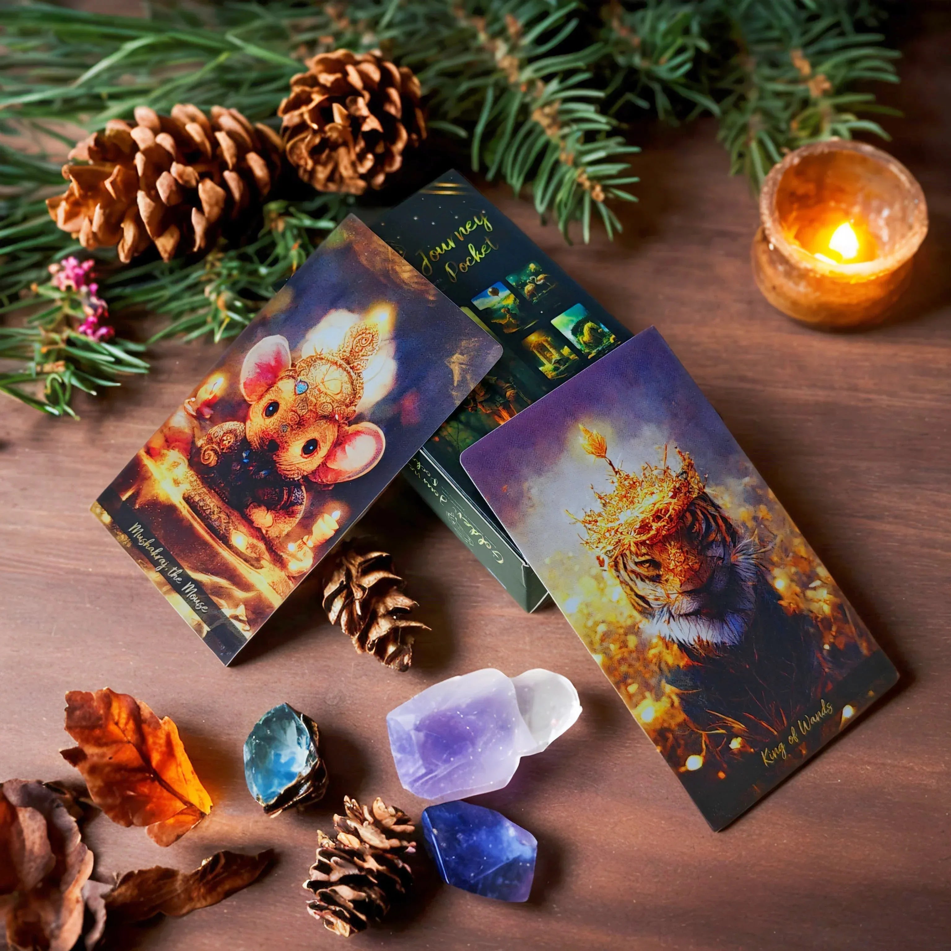 🔥NEW 12x7cm Golden Journey Tarot Deck | Colorful Divination Cards with Guide Book