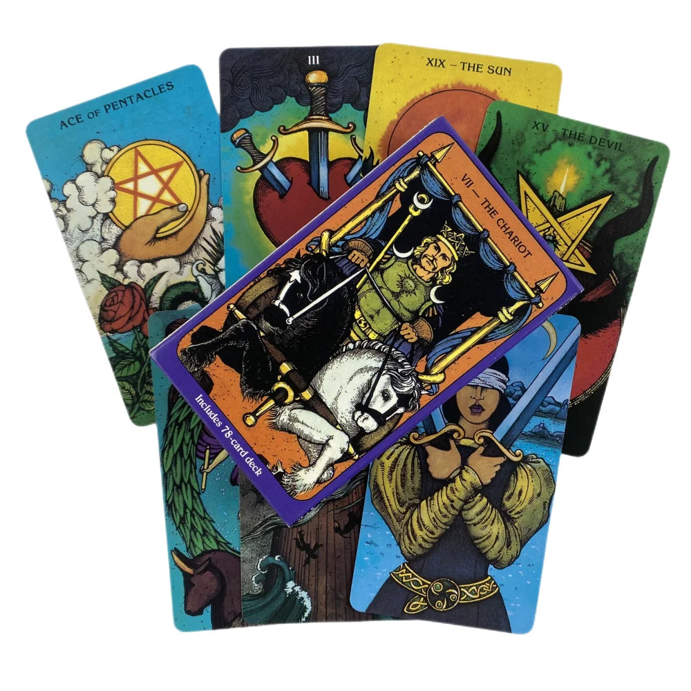 Morgan Greer Tarot Deck – 78 Cards | English Edition | Vibrant Rider-Waite Inspired Tarot for Precognition & Divination Entertainment TT69