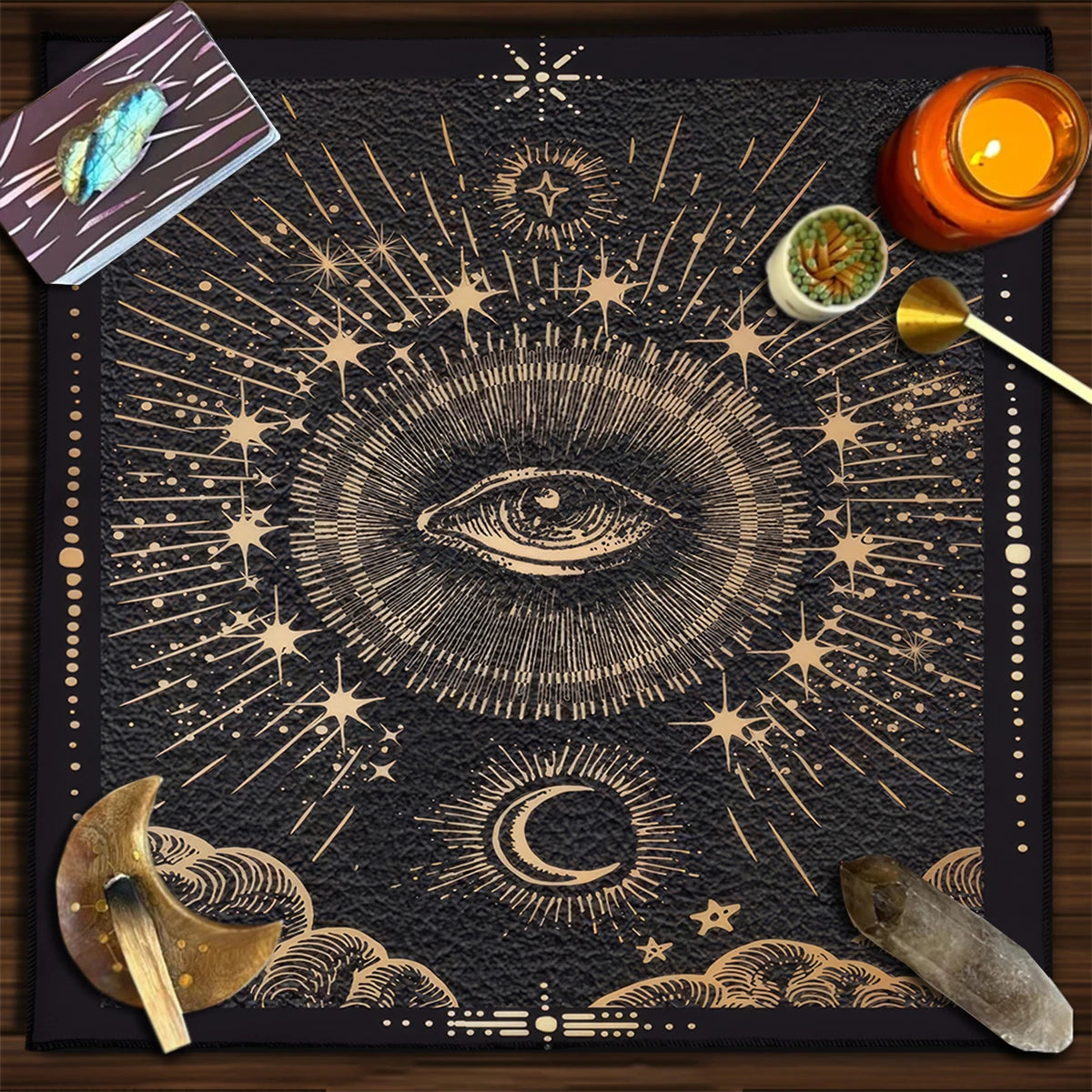 🌌Galaxy Sky Tarot Tablecloth | Altar Cloth with Cosmic Starry Night Design – Astrology Divination Cloth & Tarot Mat for Mystical Home Decor HDS-2508271062