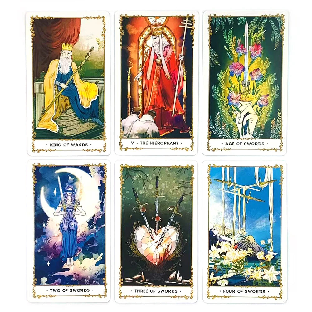 🔥 Hot-selling Tarot Cards | English Version Mysterious Divination Card Game – Fun Holiday Party Game for Family & Friends