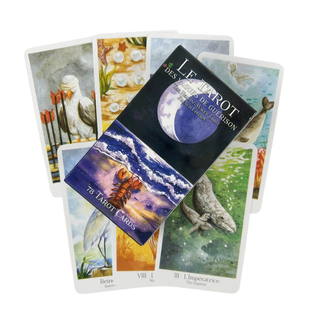 🌊Flow of the Cards Tarot – 78 Cards English Oracle Deck for Spiritual Guidance and Family Entertainment TT372