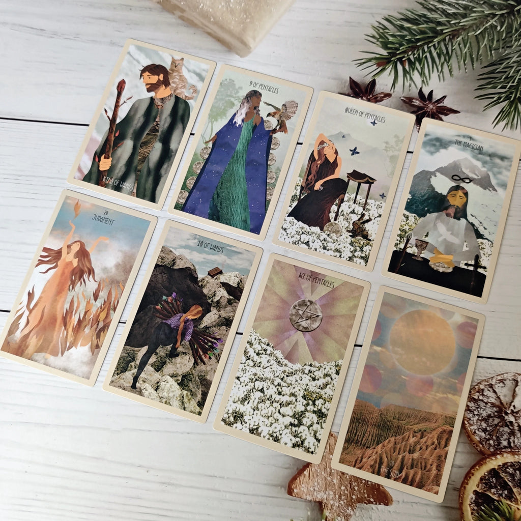 ✨ The Star Seeker Tarot Deck – 78 Cards Beginner Friendly Cosmic & Mystical Theme Compact 12 x 7 cm Includes 100-Page Guidebook Board Game & Divination Deck for Adults