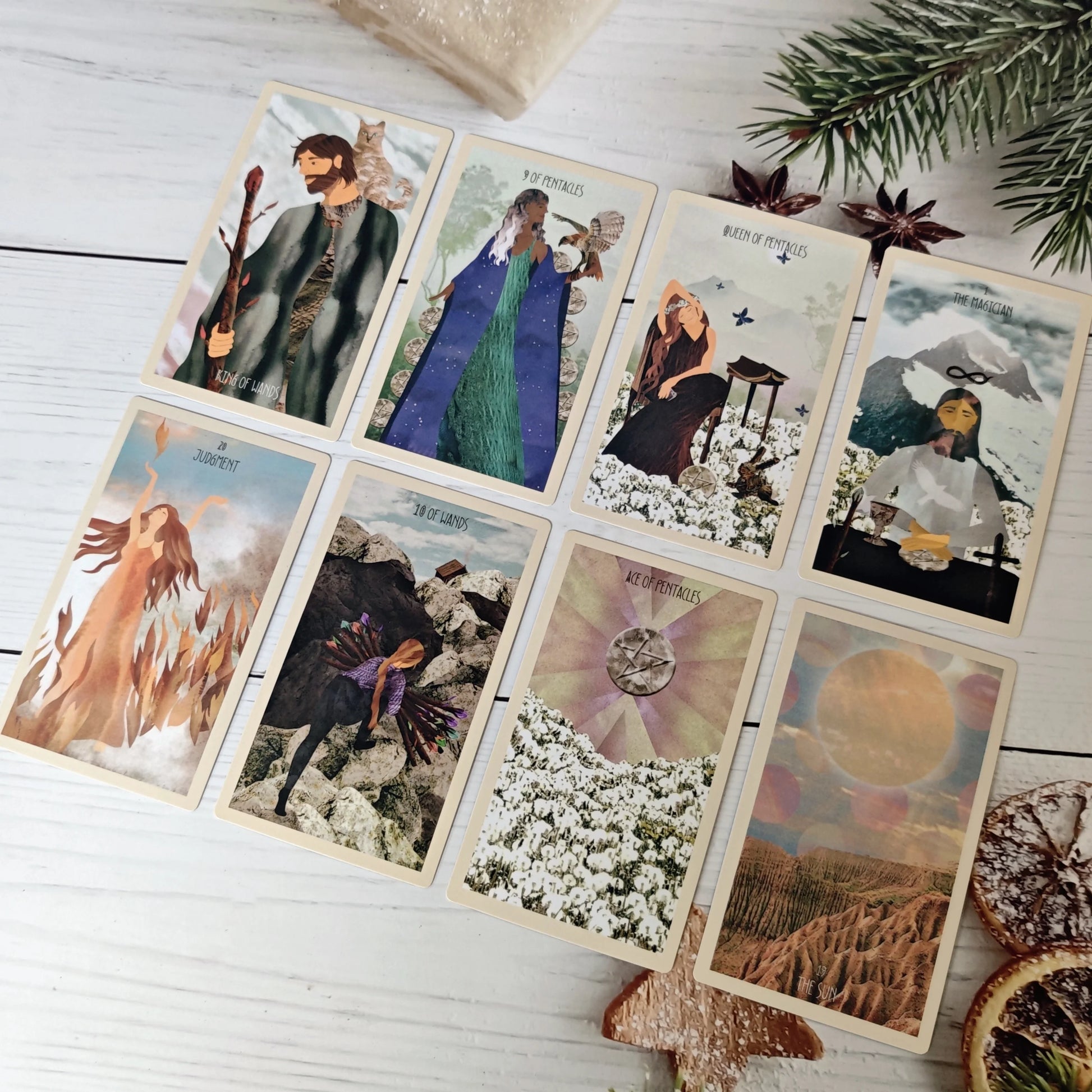 ✨ The Star Seeker Tarot Deck – 78 Cards Beginner Friendly Cosmic & Mystical Theme Compact 12 x 7 cm Includes 100-Page Guidebook Board Game & Divination Deck for Adults