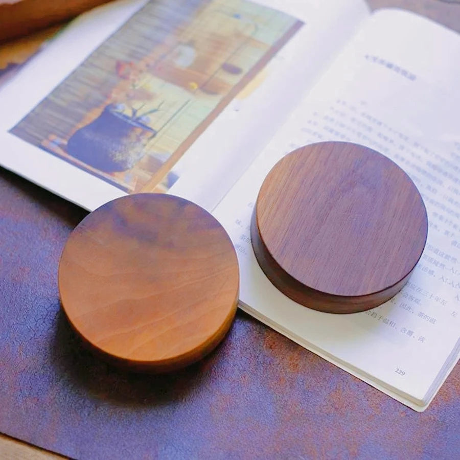 🌿 Solid Wood Incense Burner – Handmade Round Tray for Tea Ceremony & Agarwood Use | Elegant Aromatherapy Holder | Free Shipping