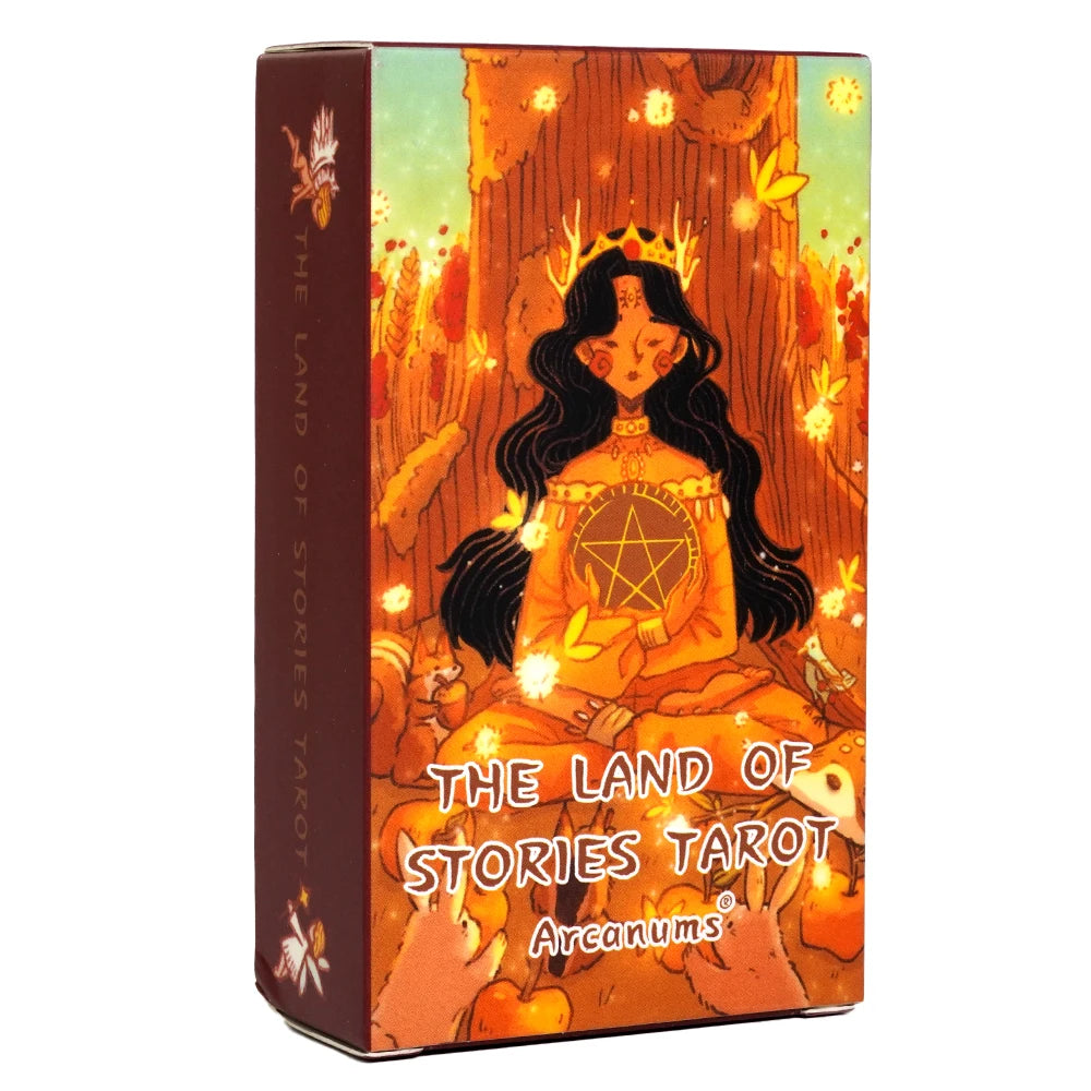 📖 The Land of Stories Tarot Oracle Deck – 78 Cards | English Edition | Fate and Divination | Family Party Board Game