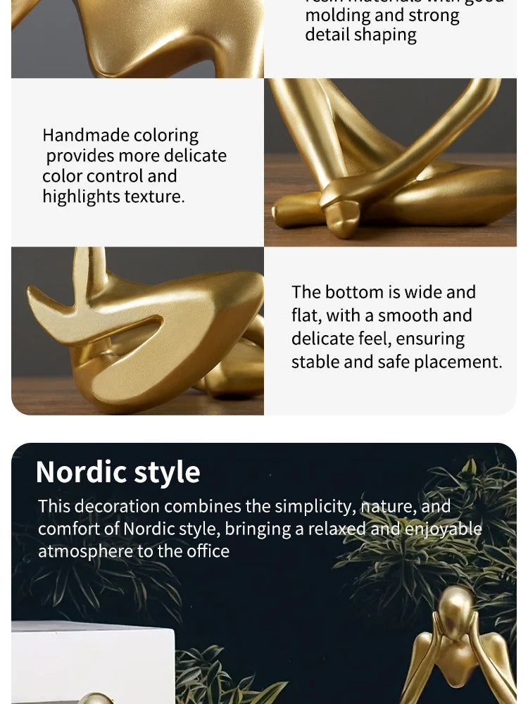 🎨 Scandinavian Abstract Figures – Light Luxury Mini Crafts for Home & Desktop Decoration | Entryway Ornament | Free Shipping