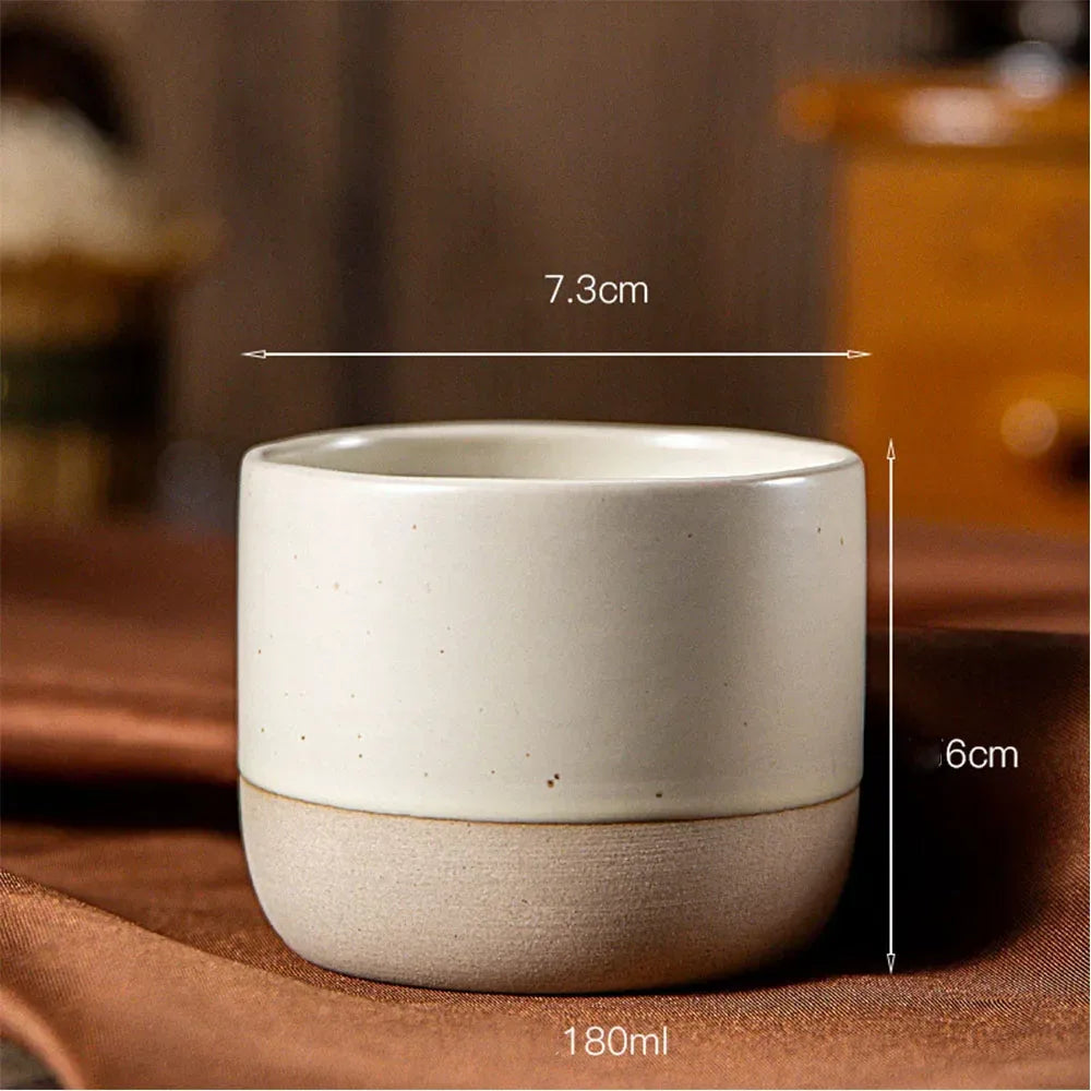 ☕ New Porcelain Double-Walled Vacuum Insulated Coffee Mugs Set – Heat Resistant, Unbreakable Small Cups | Free Shipping 180ml