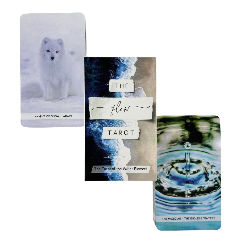 🌊Flow of the Cards Tarot – 78 Cards English Oracle Deck for Spiritual Guidance and Family Entertainment