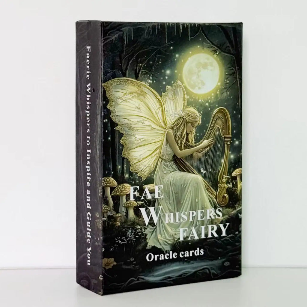 Fae Whispers Fairy Oracle Cards – 54-Card Deck with Fairycore Aesthetic for Spiritual Inspiration & Meditation, 12x7cm