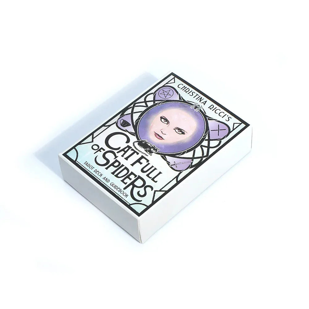 🕷️ Cat Full of Spiders Tarot Deck – 81 Cards Featuring Original Art Inspired by Actress Christina Ricci’s Cinematic Journey