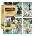 🦊 Seasonal Fox Tarot Deck – 78 Cards English Version | Kitseysu to Kitsune | Beginners' Friendly | Beautiful Gift Edition