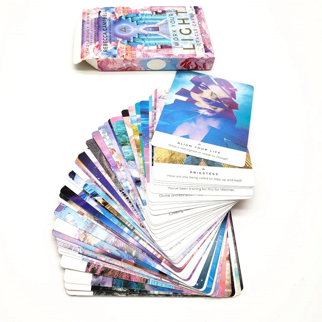 🃏 Work Your Light Oracle Cards – 44-Card Deck with Guidebook for Intuition, Decision-Making & Soul Connection