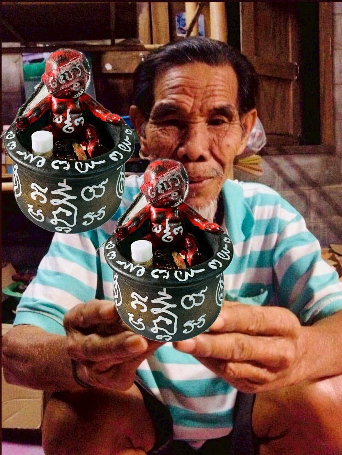 👻 "Phrai Kuman Thong" by Ajarn Pu Ee: Authentic Necromancy Amulet for Gambling Luck & Wealth Calling