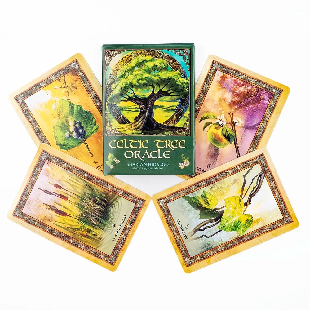 Celtic Tree Oracle Cards 25-Piece Tarot Deck for Girls - Full English Version Board Game