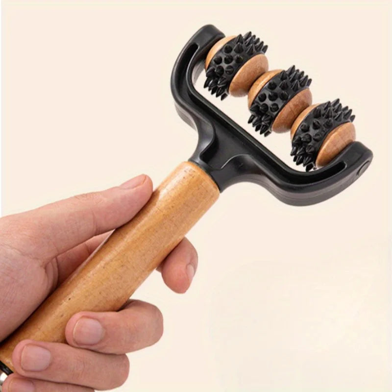 T-Shaped Massage Roller – Multifunctional Deep Tissue Massager for Face, Legs, Abdomen & Body, Portable for Travel and Home Use﻿