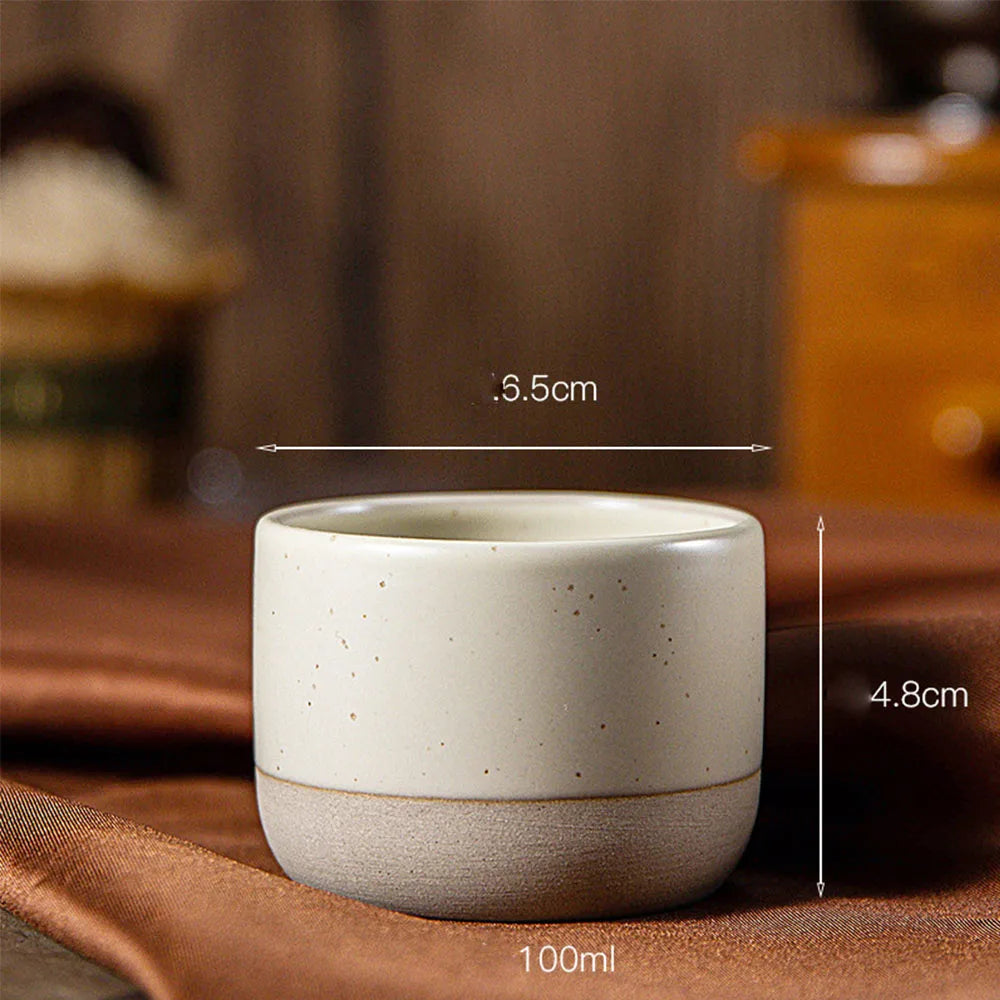 ☕ New Porcelain Double-Walled Vacuum Insulated Coffee Mugs Set – Heat Resistant, Unbreakable Small Cups | Free Shipping 100ml