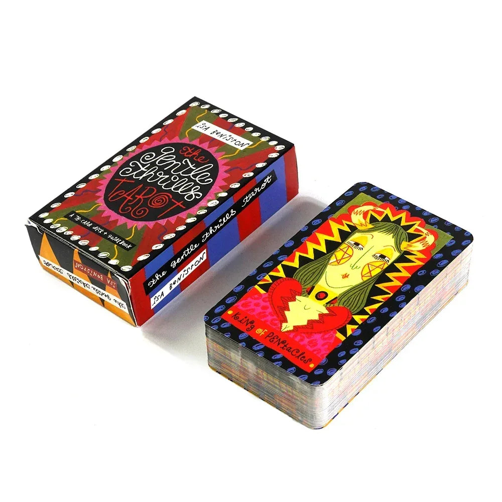 🎴The Gentle Thrills Tarot | 78-Card Deck | Beautifully Illustrated Traditional Tarot | Beginner-Friendly with Fresh Artwork