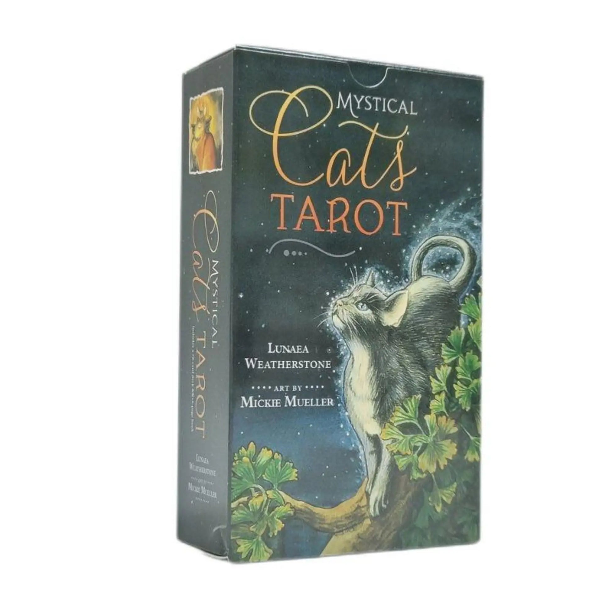 Mystical Cat Tarot – 78-Card English Deck | Cat-Themed Oracle Cards for Parent-Child Interaction and Party Games (12 x 7 cm)