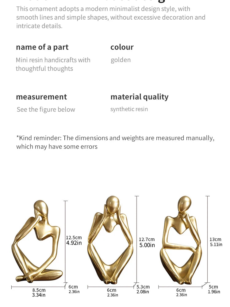 🎨 Scandinavian Abstract Figures – Light Luxury Mini Crafts for Home & Desktop Decoration | Entryway Ornament | Free Shipping