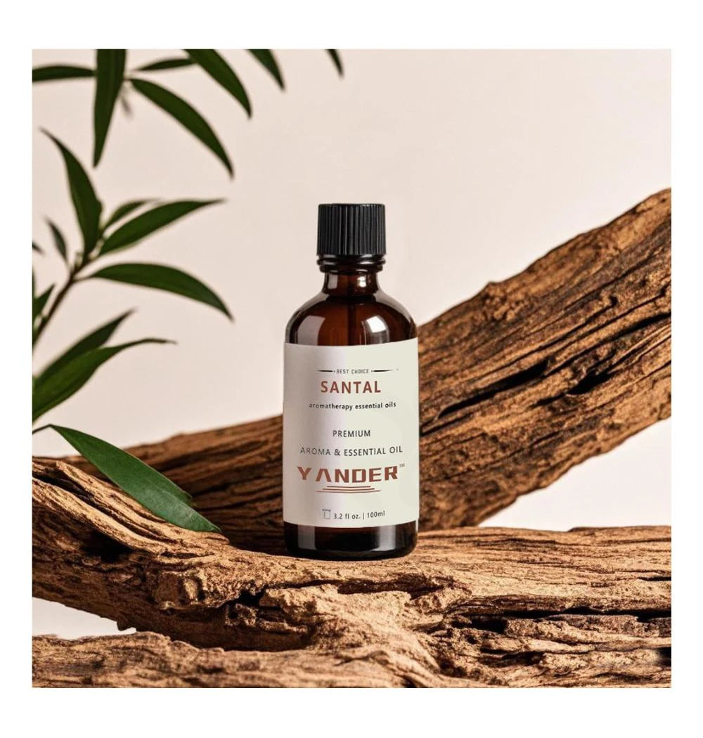 🌿 YANDER 100ml Sandalwood Essential Oil – Aromatic Woody Fragrance, Original Amber Leather No.33 Unisex Eau De Parfum Santal﻿