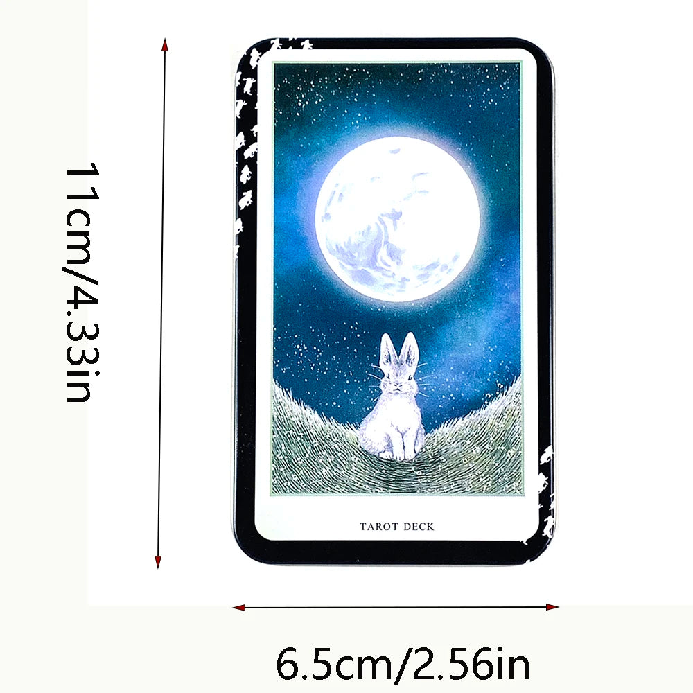 ✨ High-Quality Tarot Deck with Tin Box Packaging and Gilded Edges – English Visions Divination Edition for Board Games & Gift Giving