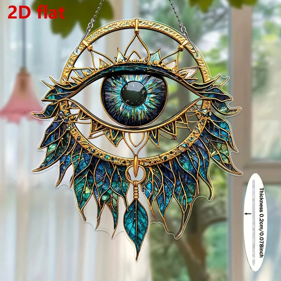 🧿 1Pc Evil Eyes Hanging Decoration – Wind Chime Pendant & Suncatcher for Home, Garden & Car Décor | Protective Ornament | Free Shipping