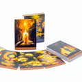 Dark Confession Oracle Cards – 50-Card Twin Flame & Love Keywords Deck with Messages for Psychic Divination and Board Games TK42K