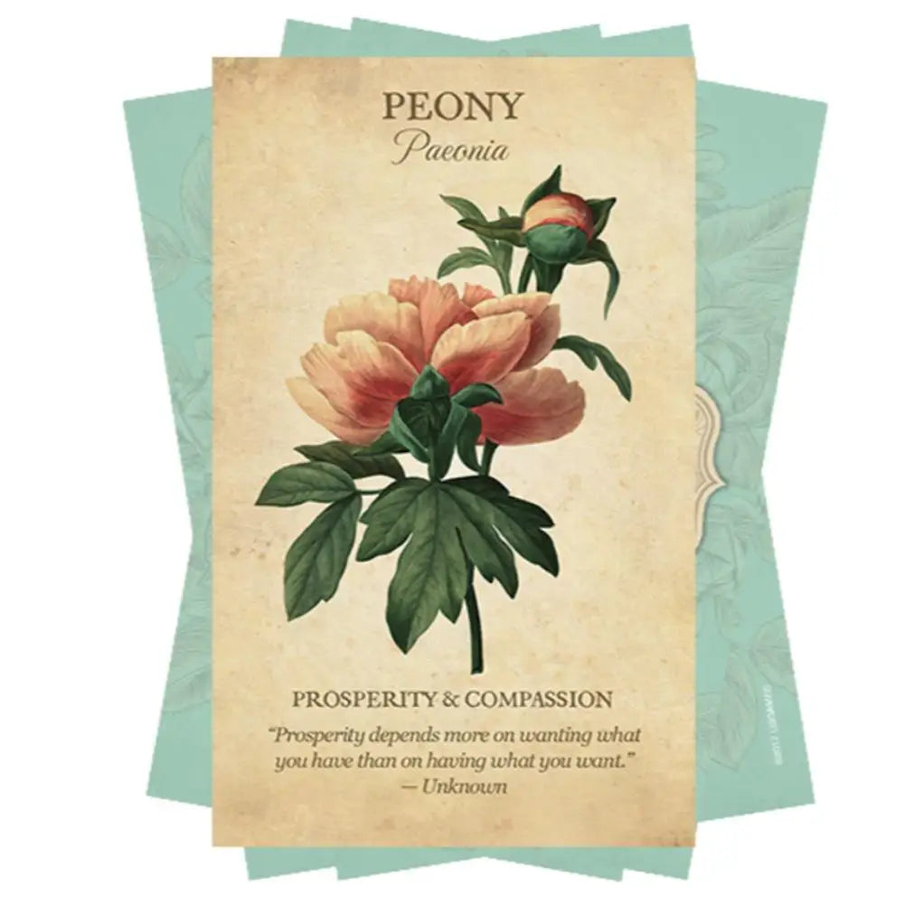 Botanical Inspiration Oracle Cards – 45-Card English Deck with PDF Guidebook for Personal Use & Board Games