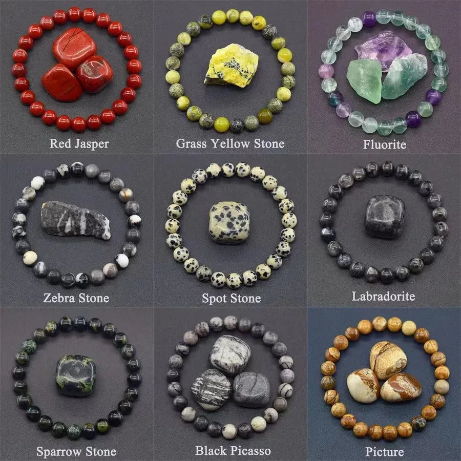 🔮 The "Master Healer" Collection: Natural Amethyst, Tiger Eye & Quartz Reiki Energy Bracelets
