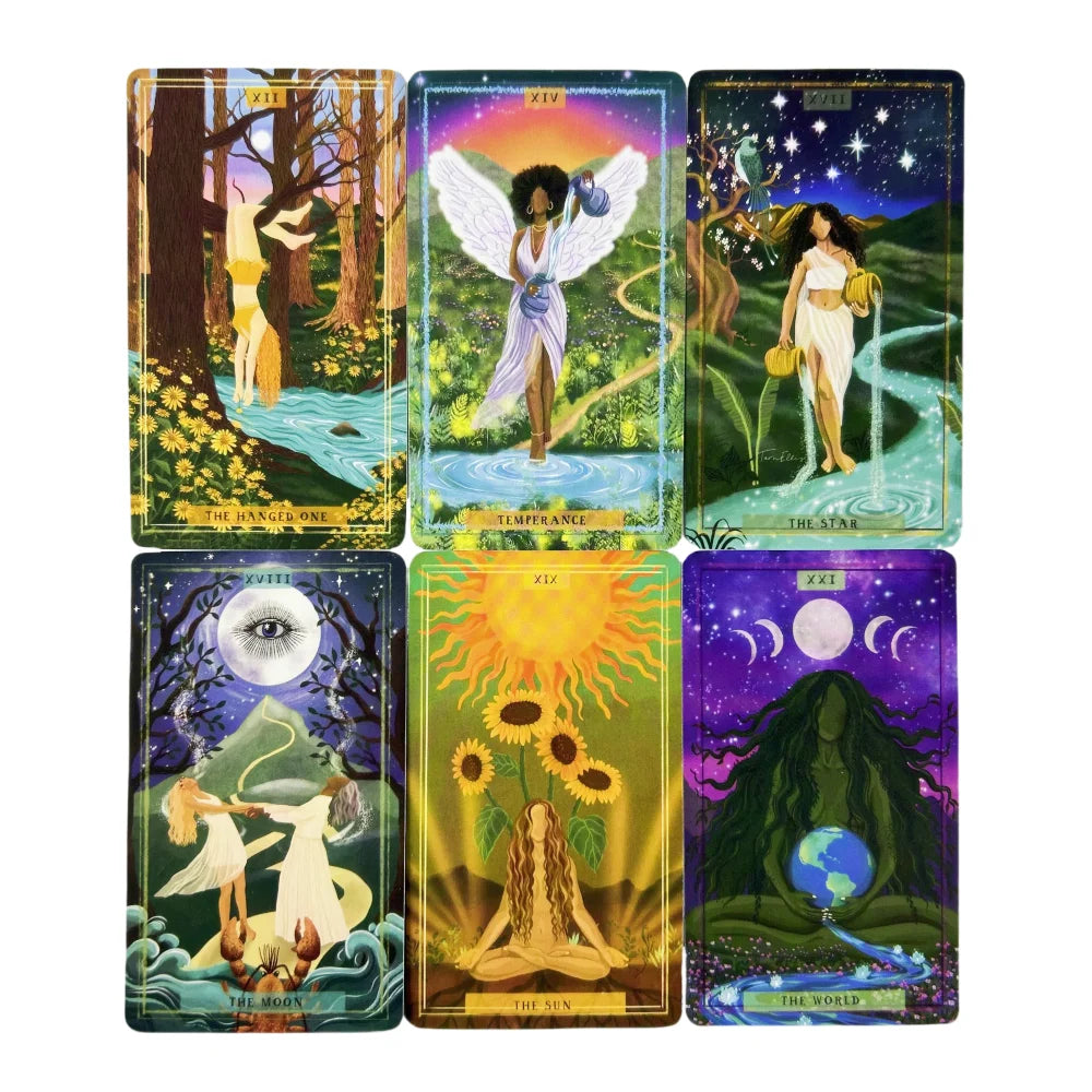✨ Earth Woman Tarot – 78-Card Deck with Oracle English Visions for Divination and Board Games
