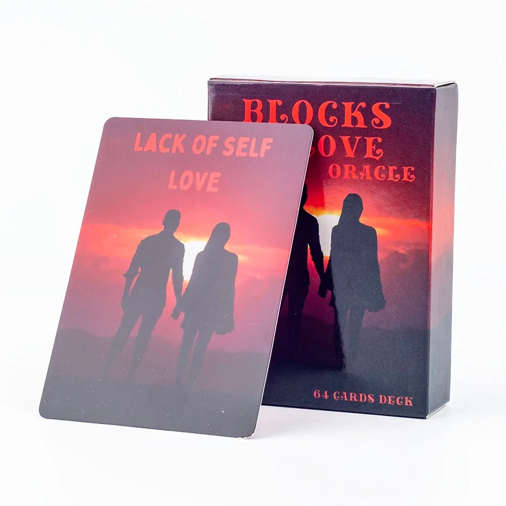 ✨ Blocks to Love Oracle Cards - 64 Tarot Cards for Soulmate Connections and Romantic Insights, Relationship Board Game