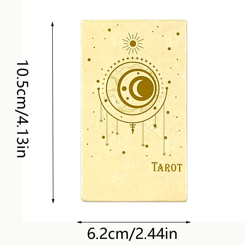 ✨ Tarot Cards Deck 78Pcs for Easy Beginners – Creative Small Gift for Fate, Fortune Telling & Divination Party Board Game