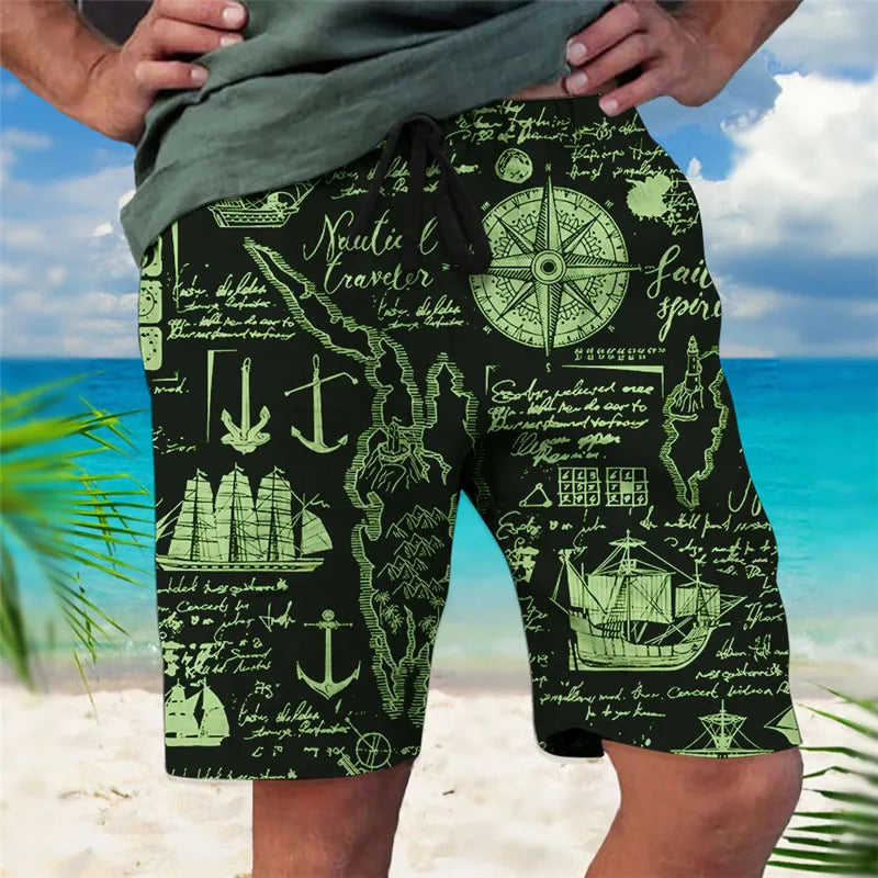 🏁 The Geometric Terry-Luxe Masterpiece: Premium Men's 3D Plaid Graphic Shorts – High-Definition Digital Print, Ultra-Soft Breathable Terry Fabric, and Mid-Rise Elastic Drawstring Waist (Daily & Beach Ready)