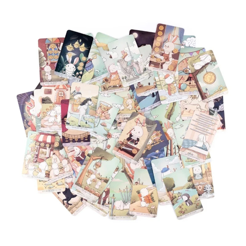 🌟 Discover Cosmic Wisdom with the Creative Starry Rabbit Tarot – A Mindful Deck for Family Fun!