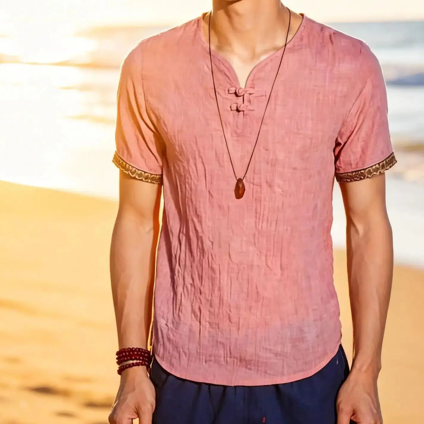 ✨ The Seoul Minimalist: Premium Men’s Plus Size Hawaiian Shirt (M-5XL) – Ultra-Lightweight Solid Color Fabric, Korean "Clean Fit" Aesthetic, and Breathable Short-Sleeve Casual Button-Down