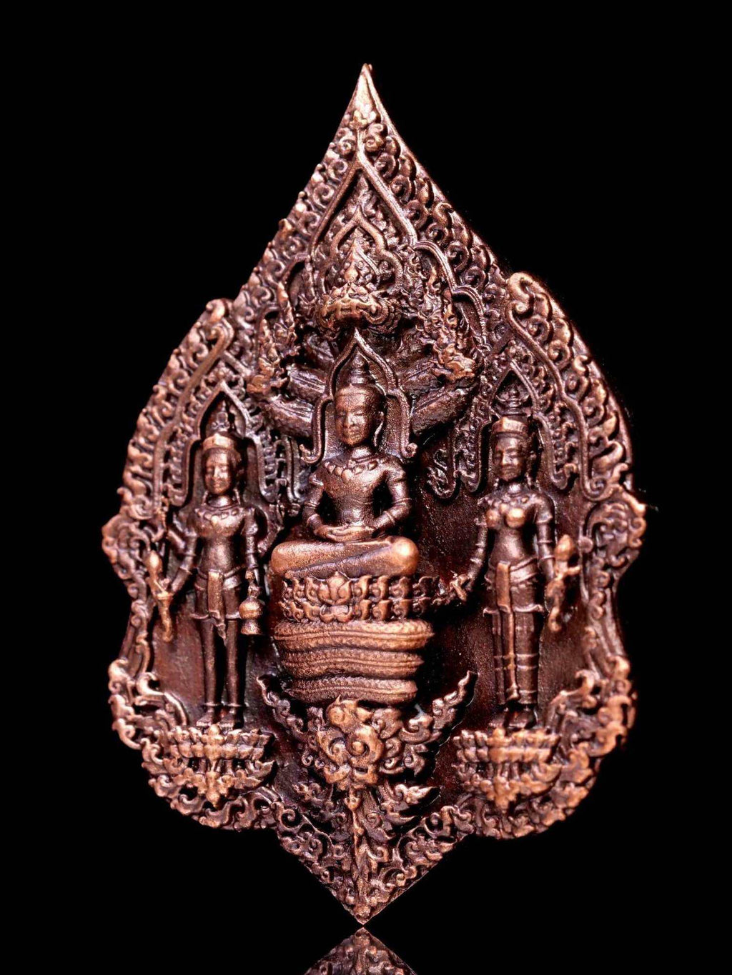 Narai Holding Bow and Arrow Coin by Luang Pu Im - Authentic Wat Thung Na Mai Collectible Statue