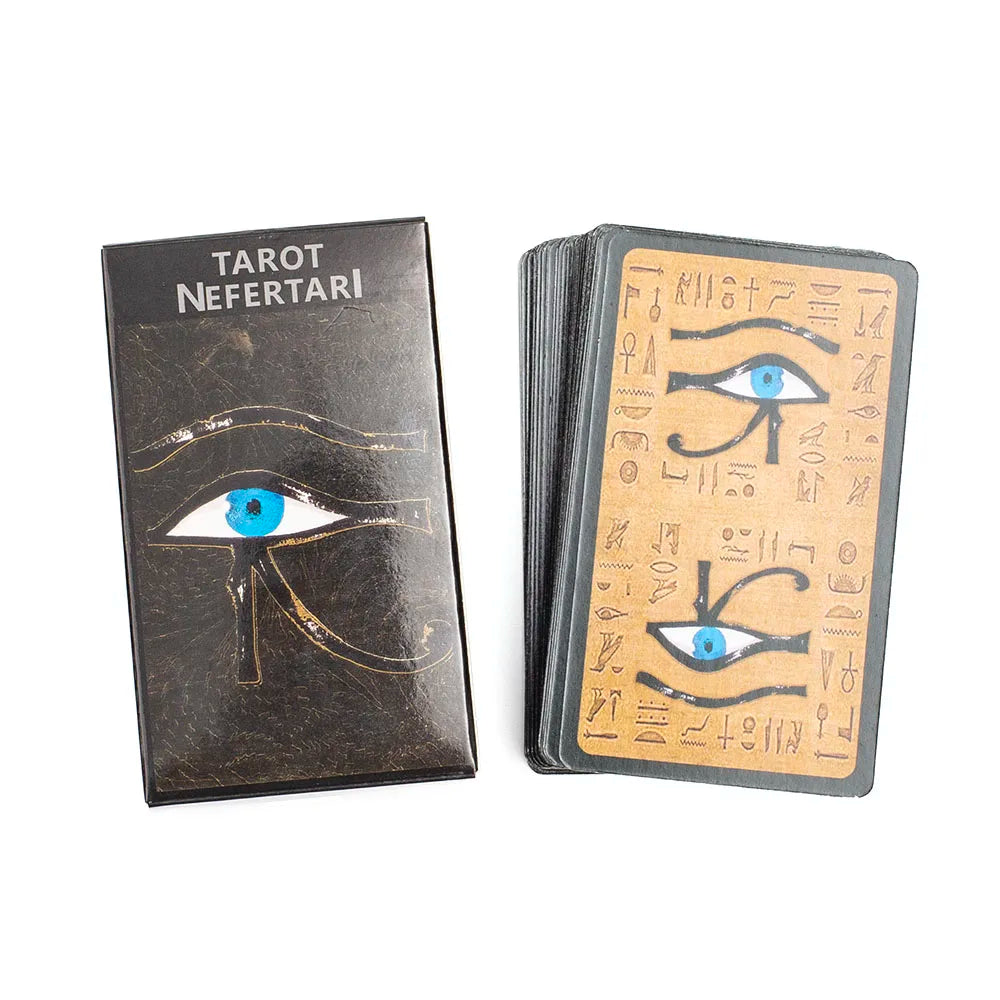 🌟 Tarot Nefertari 78-Card Deck – Egyptian-Themed Fortune Telling & Astrology Divination Game