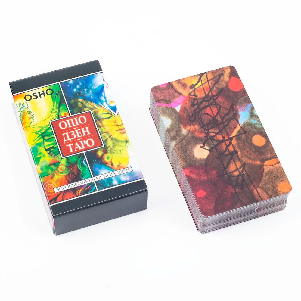 Osho Zen Taro – 79-Card English Divination Deck and Book Set for Spiritual Insight and Board Games (10.3x6 cm)