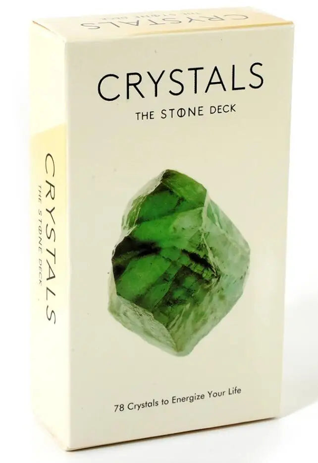 Crystals Tarot Cards Oracle Deck – High Quality 78-Card Kabbalah Board Game for Divination and Party Entertainment