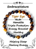 ✨ Tiger Eye & Hematite Beaded Bracelet – Courage, Protection & Grounding Energy – Natural Stone Healing Jewelry for Strength & Balance 5 Yellow TigerEye